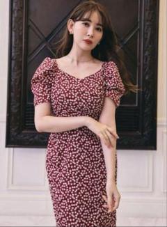 herlipto初期 cherryワンピース ミニ beige M