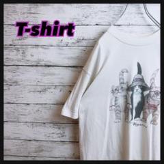 【アニマルt】ボブ・ハリソンで人気になった両面猫アートグラフィックTシャツ