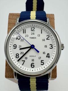 TIMEX クォーツ腕時計　秒針ブルー A463