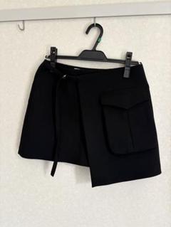 ZARA ザラ／カーゴスコート／ミニスコート／ミニスカート／ベルト／黒／S