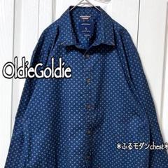 大きいサイズ　SPRINGFIELD 長袖シャツ　ペイズリー　ネイビー　おしゃれ