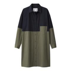 【新品】KIM JONES GU カラーブロックシャツワンピース MB げんじのサムネイル