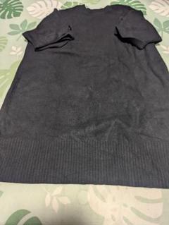レディー　半袖ニットチュニック