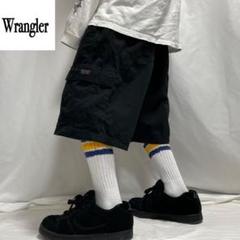 00s Wrangler ブラック カーゴ バギーパンツ ショーツ 極太 W36 00s Wrangler ブラック カーゴ バギーパンツ ショーツ 極太 W36