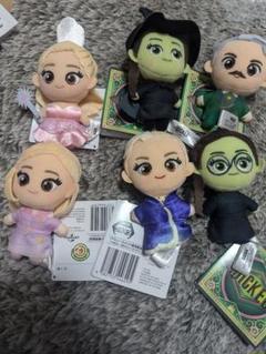 ウィキッド マスコット ぬいぐるみ 5種セット ステッカー付き