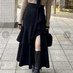美品✨ ダブルフリルスリットスコートショートパンツ ブラック 黒 2025年最新】ダブルフリルスリットスコートショートパンツの人気
