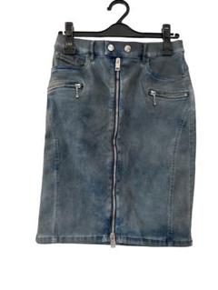 DIESEL ラメ糸混　デニム切替　ブークレニット　ミニスカート DIESEL ラメ糸混 デニム切替 ブークレニット ミニスカート