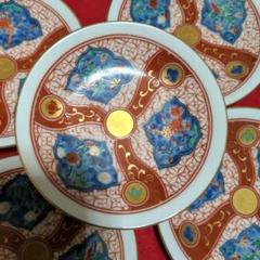 2332 古伊万里 大明成化年製銘　色絵金彩鯛形飾皿 鯛皿　35cm  時代物 古伊万里 色絵 赤絵 花鳥模様 大明成化年製文 輪花型 七寸皿