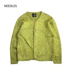 ニードルズ Foremost別注 モヘアカーディガン イエロー系 サイズM 中古・古着通販】Needles (ニードルズ) モヘヤニット
