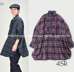 45R☆インドネルのフリルチュニック ピンク - メルカリ