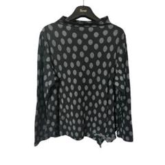 センソユニコ 慈雨 ロングチュニック ☆美品 ワンピース 黒 総柄