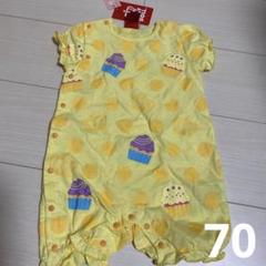 (70)ベビードール スイーツ柄　半袖　ロンパース