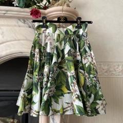 Dolce & Gabbana フローラル レース スカート グリーン 19173325_42287431_1000.jpg