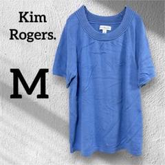 Kim Rogers. 【M】青 トップス 半袖 レディース 古着