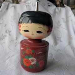 昭和レトロ　こけし型小物入れ