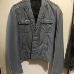 ディオールオム レザージャケット グレー 44 国内正規品