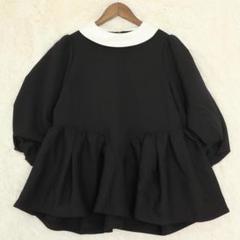 MARONENONFEE プリーツトップス（黒）