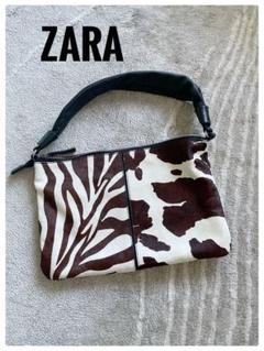 【美品】ZARA♡ハラコ♡ゼブラ♡バッグのサムネイル