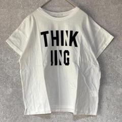 アルアバイル(2)半袖Tシャツ＊フロント英字プリント＊日本製＊綿＊カジュアル＊白