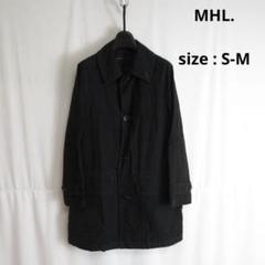 【値下げ◎】 MHL. / コーティング ステンカラー コート ジャケット 黒