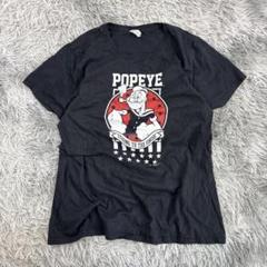 ポパイアメコミTシャツ/アメリカ古着/ビッグプリント/オーバーサイズ/ブラック