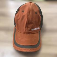 SHIMANO フィッシングキャップ オレンジ/グレー フリーサイズ