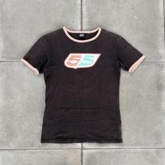 00s DIESEL Tシャツ 半袖 Vネック 平成 ドクロ Y2K DIESEL - 【y2k】00s diesel Tシャツ チビT ピチT ディーゼル