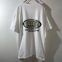 T-414 Hanes 両面プリント ハワイ ホワイト Tシャツ L