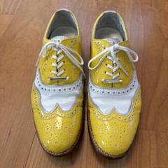 MARK&LONA マークアンドロナ Atrium Spikeless Shoes ゴルフシューズ スニーカー スパイクレス ロゴ スカル 総柄  カモフラ FREELOCK 人工皮革 MLS-4A-SS01 YELLOW/イエロー｜MARK&LONA｜菅原靴店