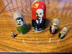 マトリョーシカ　5体分　ソ連・ロシア歴代大統領