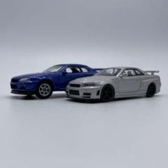 1/64】日産 スカイライン GTR R34 2台セット - メルカリ