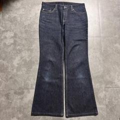 Lee 先染め ブラック ベルボトム フレア リーバイス 684 646 酷似 Lee 先染め ブラック ベルボトム フレア リーバイス 684 646