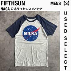 【US古着】NASA 公式ライセンス ミードボールロゴ ラグランTシャツ
