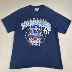 90s Lee Tシャツ MLB ヤンキース ネイビー ヴィンテージ