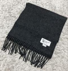 Johnstons of Elginのカシミヤ100%マフラー チャコールグレー