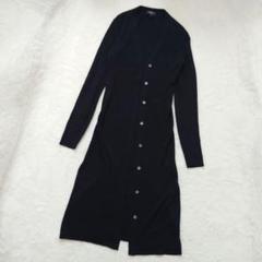 23SS theory rib long cardi ロングカーディガン 黒 - メルカリ
