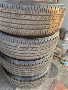 215/60r16 エスティマホイール タイヤバリ山