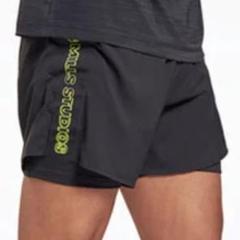 レズミルズ　ハーフパンツ ハーフパンツ 半ズボン サイズL Reebok レズミルズメッシュ