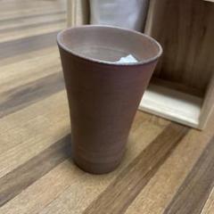 備前焼 ビアカップ お値下げ中 高木 純 作 青備前 ビアカップ 径7.5cm×高12.5cm 備前焼 岡山県