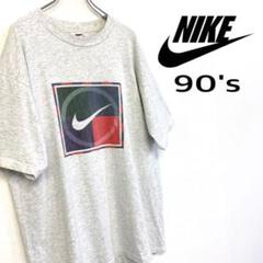 【美品 US製 90's NIKE ロゴTシャツ】