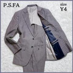 美品✨ P.S.FA セットアップ スーツ Y4 ストライプ リネン混