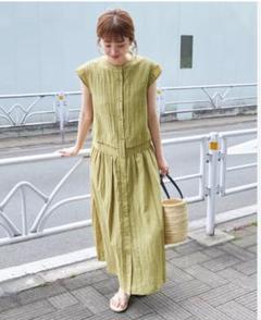 SIMPLICITE シンプリシテェ　前開き　ノースリーブ ロングワンピースのサムネイル