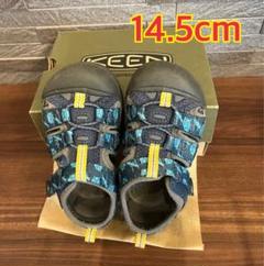 キーン ニューポートエイチツー 14.5cm ブルー サンダル 水陸両用