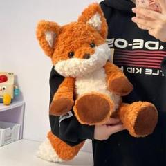 走るキツネのぬいぐるみ 女の子向け 抱き枕 プレゼントにも◎