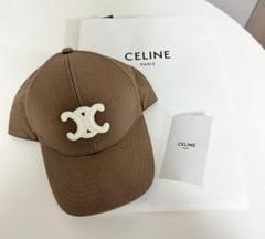CELINE ブラウン キャップ Mサイズ - メルカリ