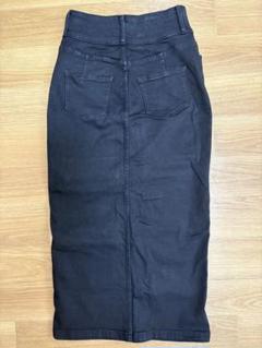 美品 AZULロングタイトスカート 黒のサムネイル