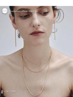 未使用　IENA 【les bonbon】gloss ロングネックレス YG SETUP7｜les bon bon/gloss long necklace グロス ロング