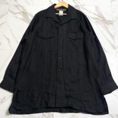 未使用に近い 24AW◎ワイズフォーメン オーバーサイズオープンカラーシャツ