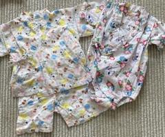 甚平　お祭り　スヌーピー　95 70 お揃い　女の子　服　ロンパース