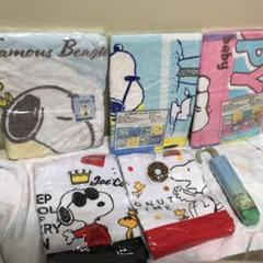 バスタオル キャラクター スヌーピーの中古 未使用品 メルカリ